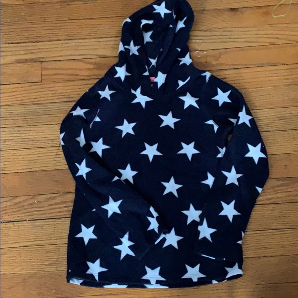 Girls hooded fleece like hooded sweatshirt